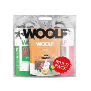 Comanda online WOOLF Multipack Easter 3x100g set recompense pentru caini