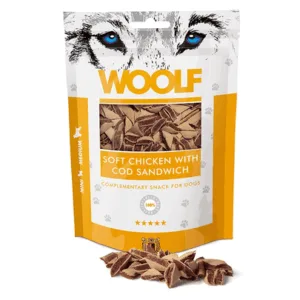 Comanda online WOOLF Soft Chicken With Cod Sandwich 100g tartine moi cu pui si cod