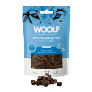 Comanda online WOOLF Soft Cubes Mediteranean Fish 100g cuburi moi peste mediteraneean