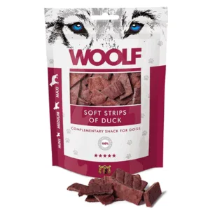 Comanda online WOOLF Soft Strips Of Duck 100g recompense moi cu rata