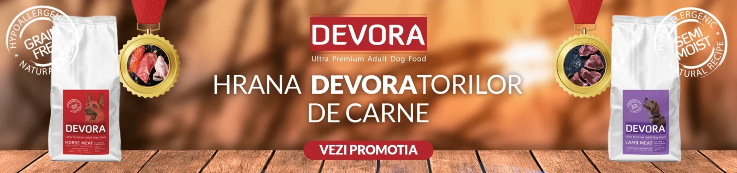 hrana uscata devora pentru caini