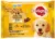 PEDIGREE Pachet plicuri JUNIOR, cu Pui, Vită şi Orez în Aspic 4x100g