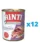 RINTI Kennerfleisch Ham hrana caini adulti 12 x 400 g, cu sunca