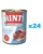 RINTI Kennerfleisch Poultry Hearts 24 x 400 g hrana caini, cu inimi de pasare