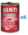 RINTI Singlefleisch Beef Pure 6×400 g vita, hrana monoproteica