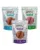 SIMPLY FROM NATURE Meat Strips Fasii carne pentru caini 3×80 g rata, pui, iepure